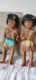 Coppia bambole gemelle vintage