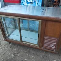 carrello frigo tavolo frigo con ruote in legno