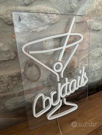 Insegna neon luminosa Cocktails
