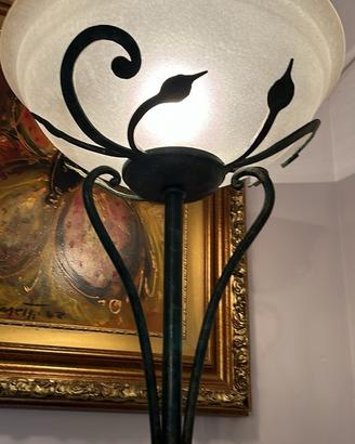 Piantana liberty ferro battuto