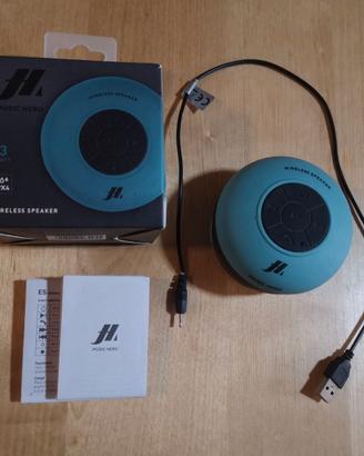 Cassa BT Music Hero impermeabile con ventosa