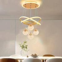 lampadario a sospensione Dorato moderno LED 