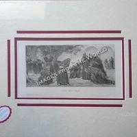 Stampa Antica - Old Print 1876 G. UOCO DELLE BOCCE