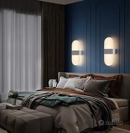 Set 2 Applique LED muro 3000 K per casa