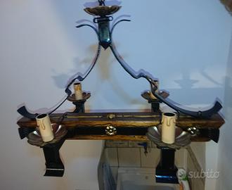 lampadario rustico 