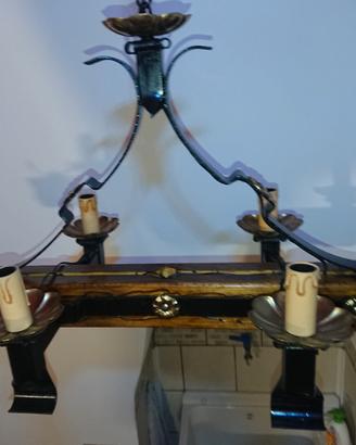lampadario rustico 