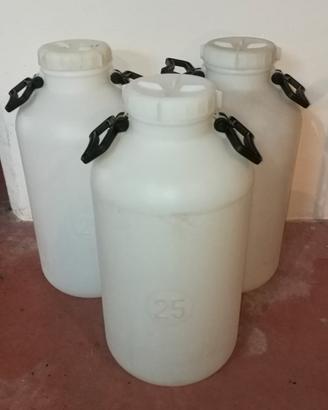 3 Fusti alimentari per olio o vino