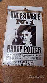 Cartello HARRY POTTER poster metallo locandina