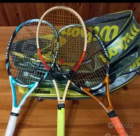 Borsone e racchette tennis