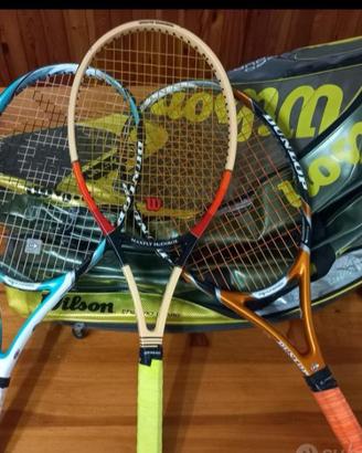 Borsone e racchette tennis