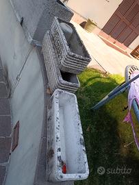 Vasi per fiori in cemento  n°3 PZ dim varie