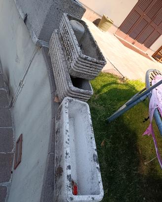Vasi per fiori in cemento  n°3 PZ dim varie