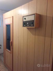 Sauna finlandese in legno come nuova