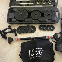 Set palestra 50 kg. Dischi in ghisa