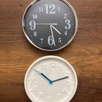 2 orologi da parete
