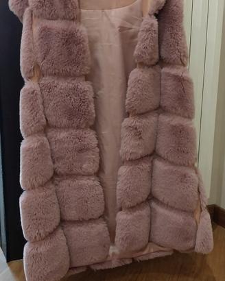 pelliccia sintetica senza maniche