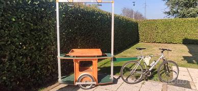 Carrello Rimorchio Bici per DJ Set