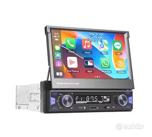 RADIO MULTIMEDIA UNIVERSALE 1 DIN 7" CARPLAY / AN