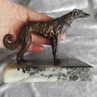 1920-30 | Levriero Russo (Borzoi) | bronzo patinat