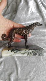 1920-30 | Levriero Russo (Borzoi) | bronzo patinat