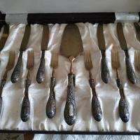 Servizio da dolce argento