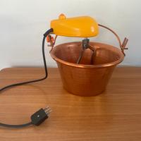 Paiolo in rame con mescolatore elettrico