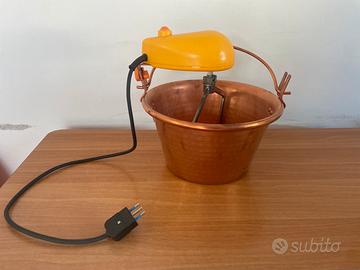 Paiolo in rame con mescolatore elettrico