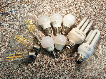 lotto 10 lampadine 