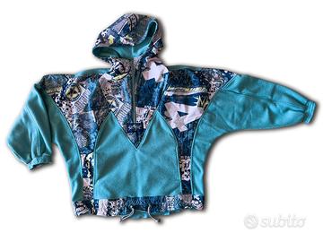 Felpona anorak in pile SUNSHINE anni 90