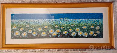 Quadro "Margherite notturno" di Mimmo Sciarrano 
