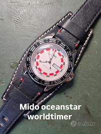 mido oceanstar worldtimer 