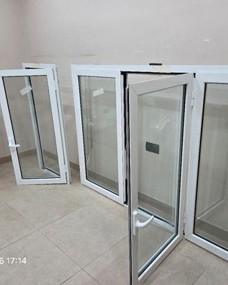 2 finestra alluminio R40 complete di telaio 