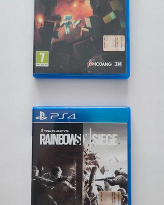 2 giochi ps4.  tot  10,00