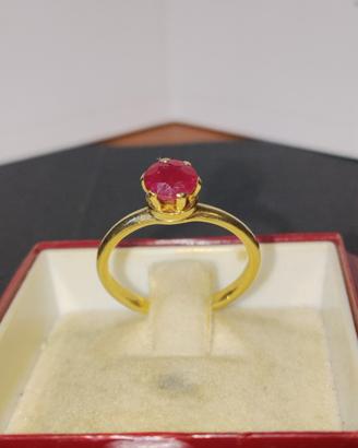 anello d'oro con rubino Glamira