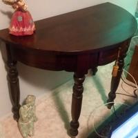 consolle legno noce arte povera