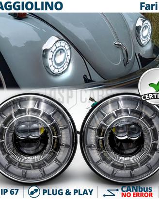 Fari LED per VW Maggiolino Epoca OMOLOGATI Angel