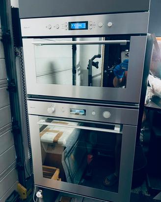 Forno e Microonde inox Whirlpool effetto specchio
