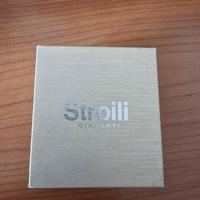 Anello stroili oro bianco e diamanti 0,095kt