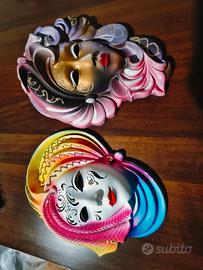 Maschera maschere di carnevale Venezia ceramica 