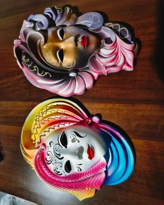 Maschera maschere di carnevale Venezia ceramica 