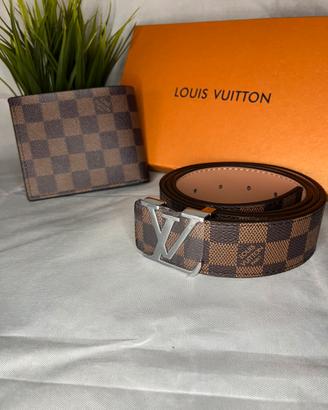 Set Louis Vuitton portafoglio e cintura