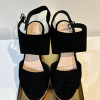 Stelio Malori Zeppe Nero tacco 12 nunero 37