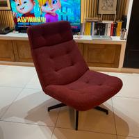 Poltrona girevole ikea HAVBERG rossa