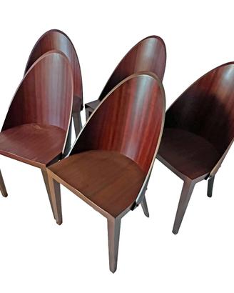 Royalton Starck Driade set 5 sedie anni 80