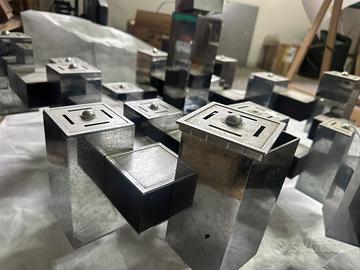 Tris di lampadari vintage anni 70 simil Sciolari