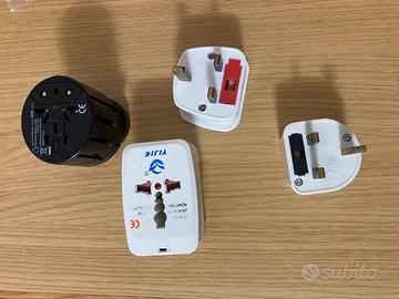 Adattatori multi prese elettriche internazionali