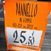 pannelli fonoassorbenti gomma