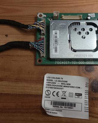 Scheda Signal Board per TV Sharp LC-32LE320E 