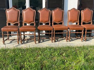 6 SEDIE STILE LUIGI XV - BEN TENUTE E SIGNORILI