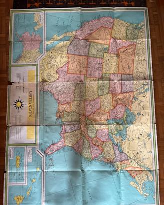 Cartina USA del 1959